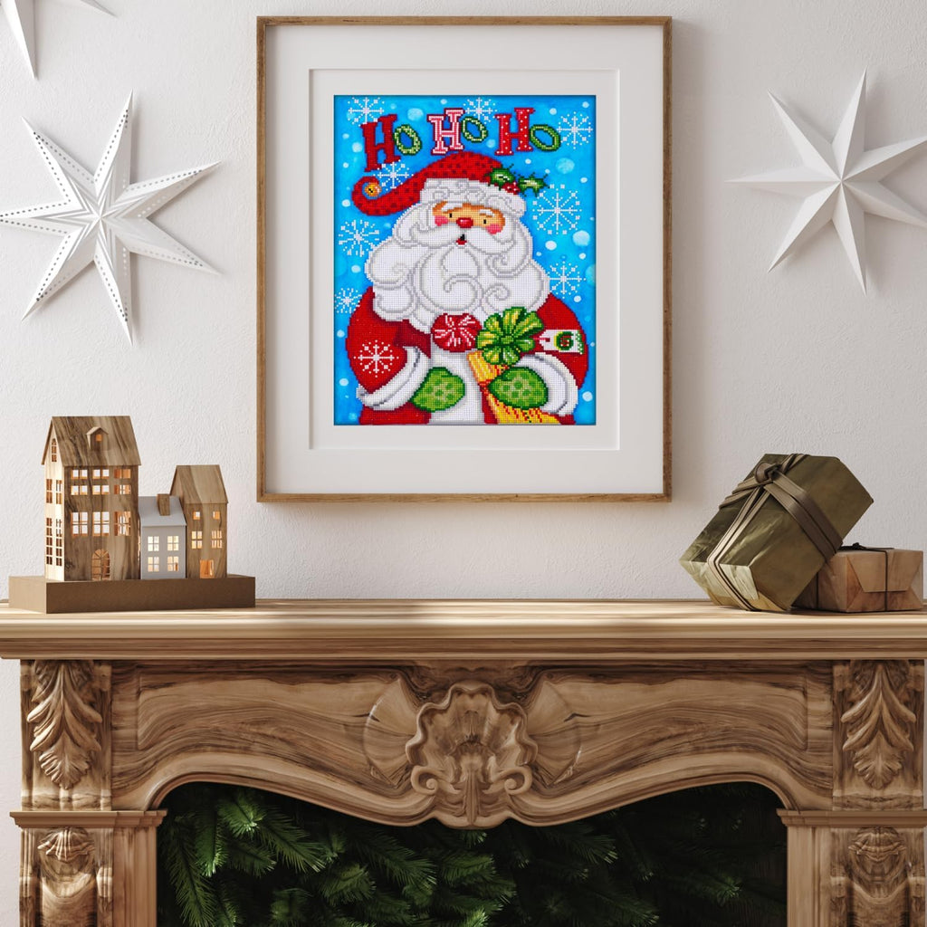 DIAMON DOT a Hom Sant H Diamon Paintin Kit fo Adult Diamon Ar Kit Relaxin Creativ Craf Ki wit Dot Gem 13.8x17.7