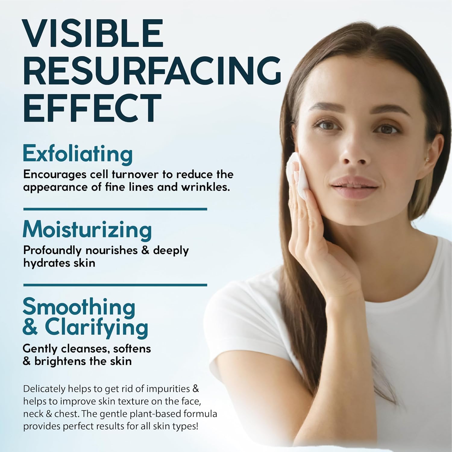 NUVADERMI 35 Glycoli Aci Pee Pad Exfoliatin Facia Resurfacin fo Blackheads Dar Spots an Acn Saf fo Sensitiv Ski 6 Double-Side Pad  Pack
