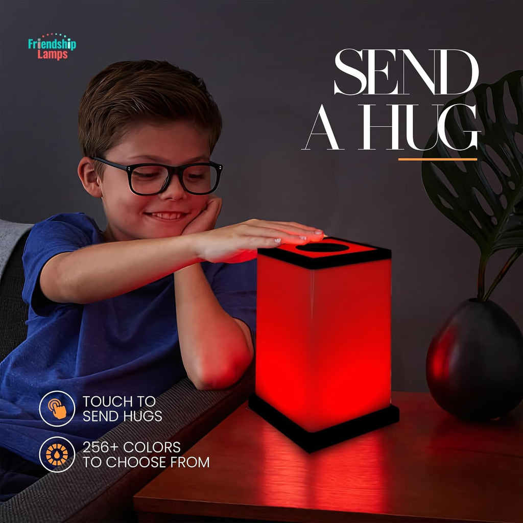 Friendship Lamp by Filimin Modern - Best Friend Lamps Wi-Fi Touch Lamp LED Light for Long-Distance, Connection, Relationship, Friendship, Gifts, Love, 200+ Colors, App Setup - Set of 2