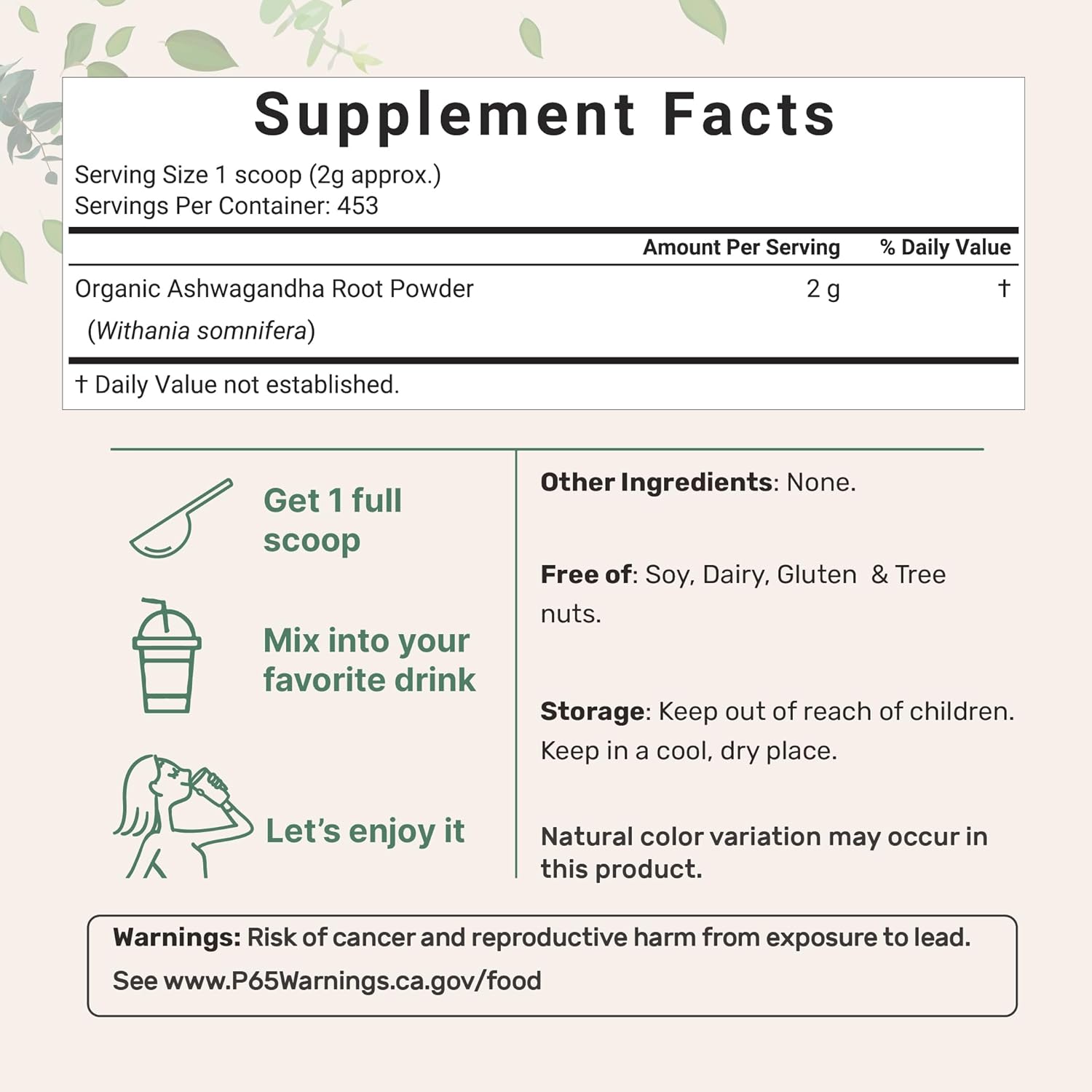 Micr Ingredient Organi Ashwagandh Roo Powde  Pound N Filler N Additives Highl Purifie Activ Withanolides Adaptogeni Ayurvedi Herba Supplements N GMO Glute Free Indi Origin
