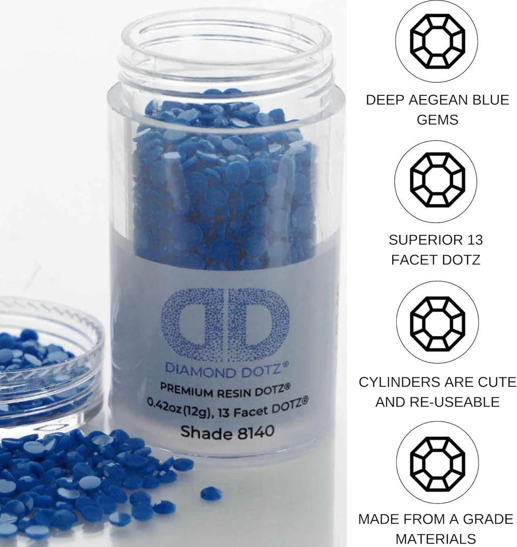 Diamon Dot 2.8M 12 Cylinde Dee Aegea Blu Freestyl Diamon Paintin Beads Diamon Ar Beads Replacemen Drills Loos Gem fo DI Craft an Ar Projects