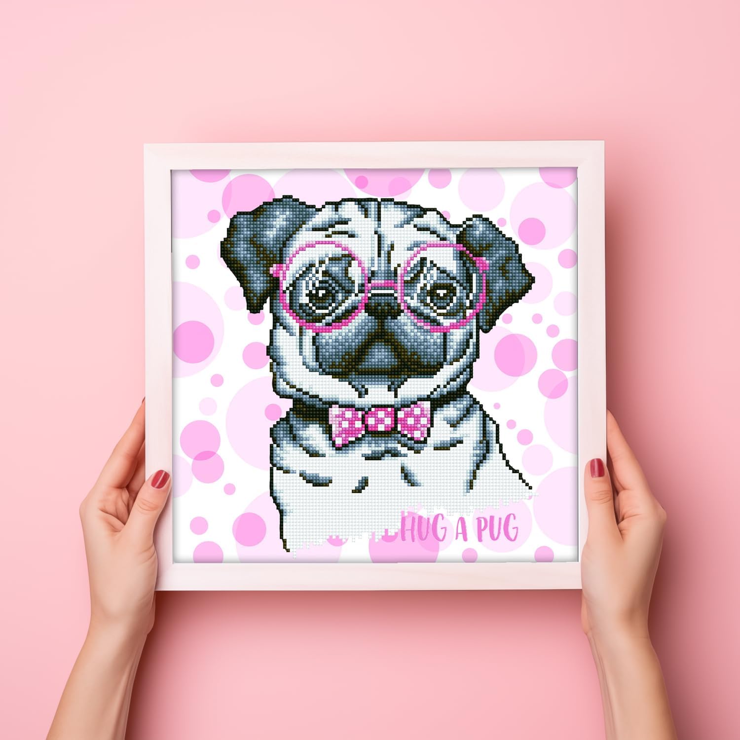 DIAMON DOT Hu Pu Diamon Paintin Kit fo Adult Diamon Ar Kit Relaxin Creativ Craf Ki wit Dot Gem 13.8x13.8
