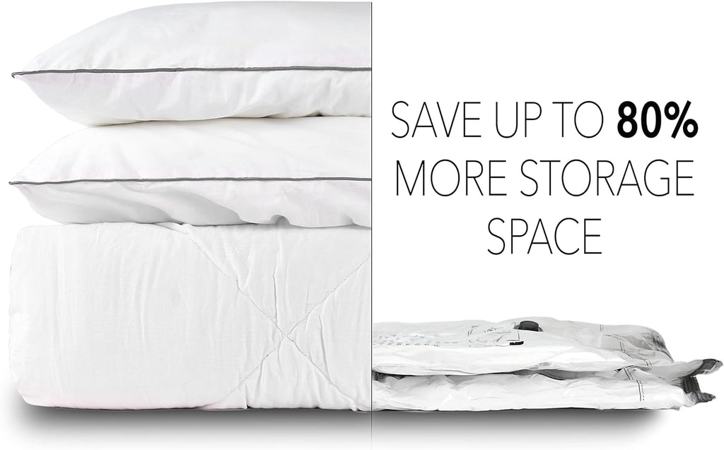 SpaceAid Jumbo Vacuum Storage Bags, Space Saver Sealer Compression Bags for Comforters, Blankets, Pillows, Bedding, Clothes (X-Large 3 Pack)