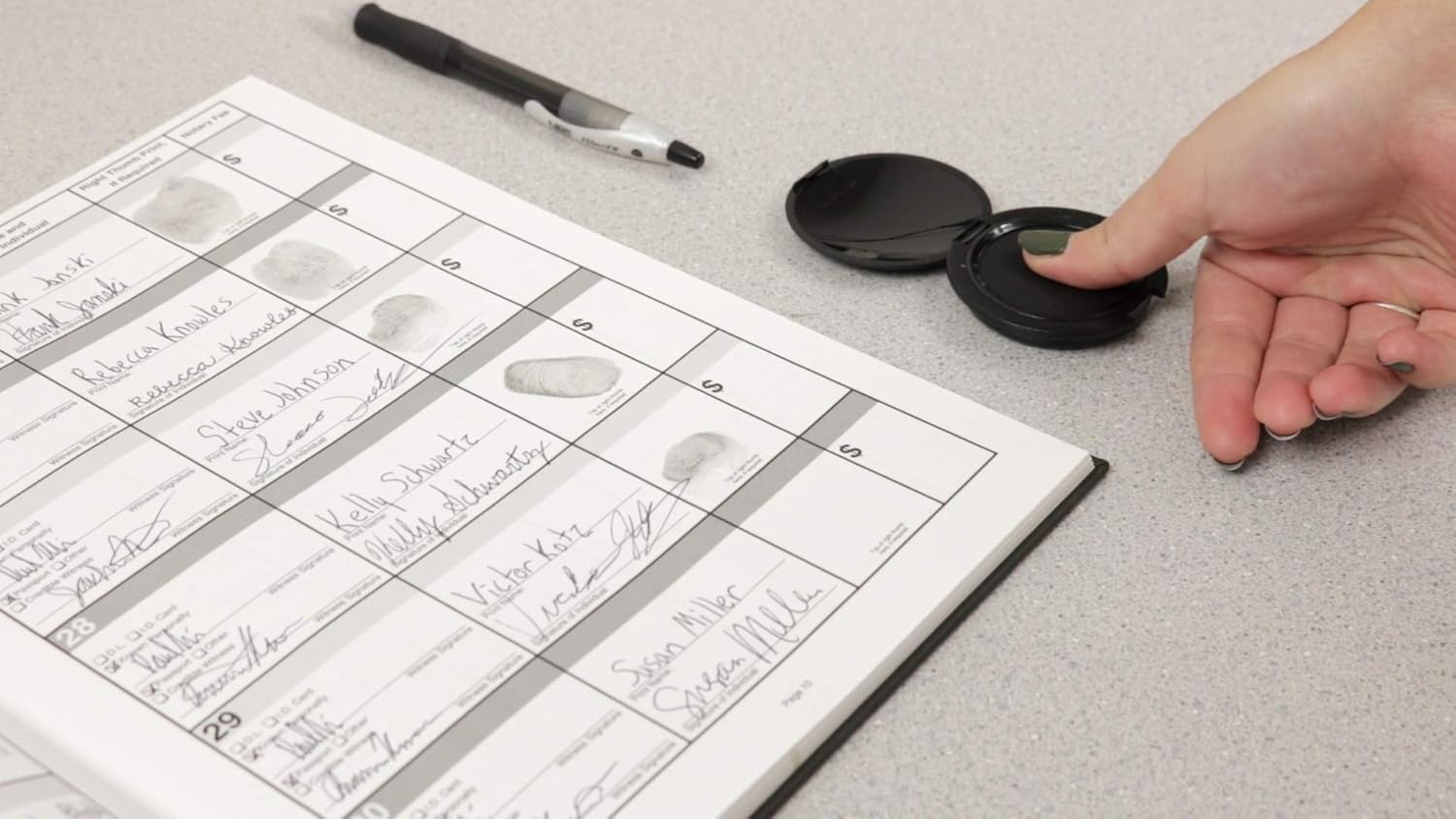 ExcelMark Inkless Thumbprint Pad/Fingerprint Pad