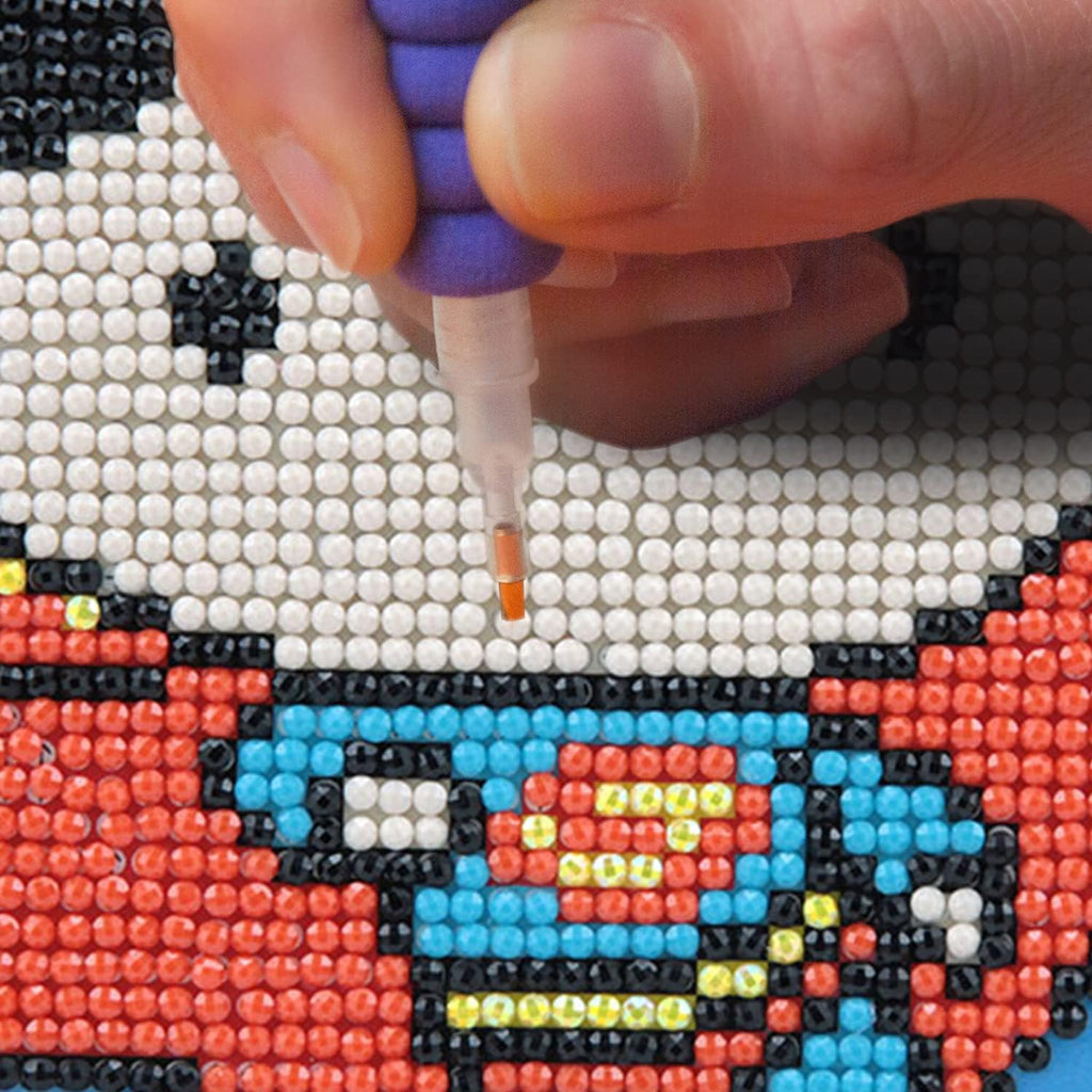 Diamon Dot Superma D Diamon Paintin Kit fo Adult Diamon Ar Kit Relaxin Creativ Craf Ki wit Dot Gem 11inc 11inch