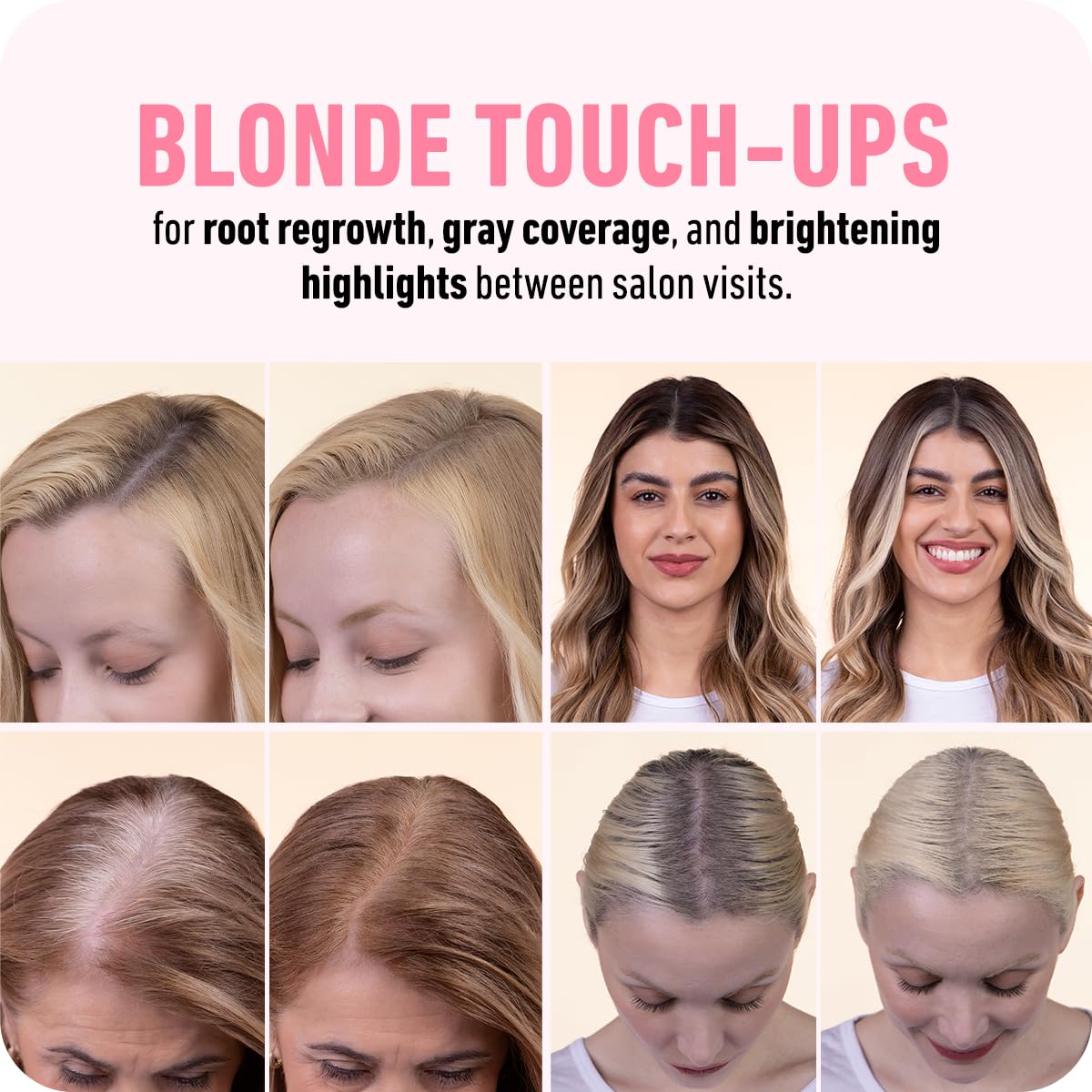 BOLDIF Hairlin Powde Roo Touc U Hai Colo fo Gra Coverag Bal Spo Concealin Hai Powde fo Wome Me 24-Hou Stain-Proo Dar Blonde