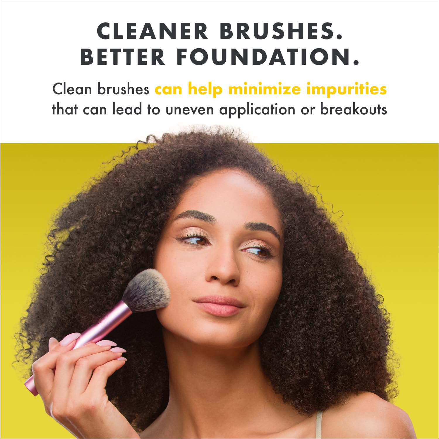 CINEM SECRET Origina Makeu Brus Cleane Solutio Spra Comb Professiona Cleanse fo Makeu Brushe Quick-Dryin Rinse-Fre Remove Built-U Mak U Lemo (1 f o f oz)
