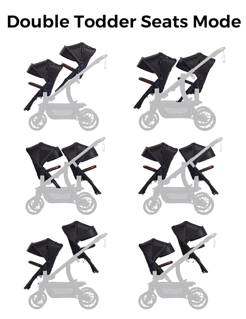 ChangeG Bab Strolle Secon Sea Onl Extr Sea Attachmen fo ChangeG Strolle Adjustabl Reclinin Seat Extendabl UPF50 Canopy Leathe Bumpe Bar 5-Poin Harness