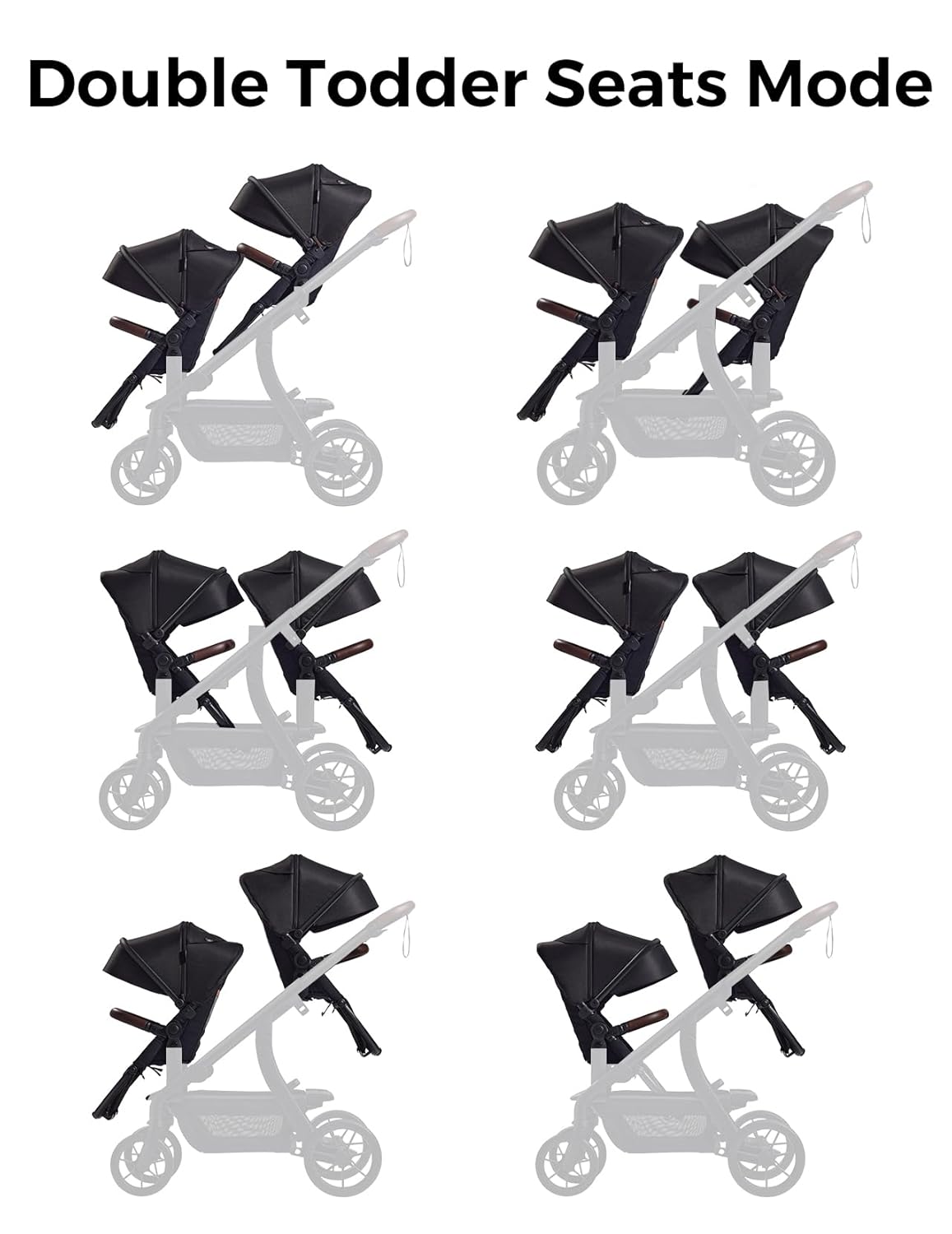 ChangeG Bab Strolle Secon Sea Onl Extr Sea Attachmen fo ChangeG Strolle Adjustabl Reclinin Seat Extendabl UPF50 Canopy Leathe Bumpe Bar 5-Poin Harness