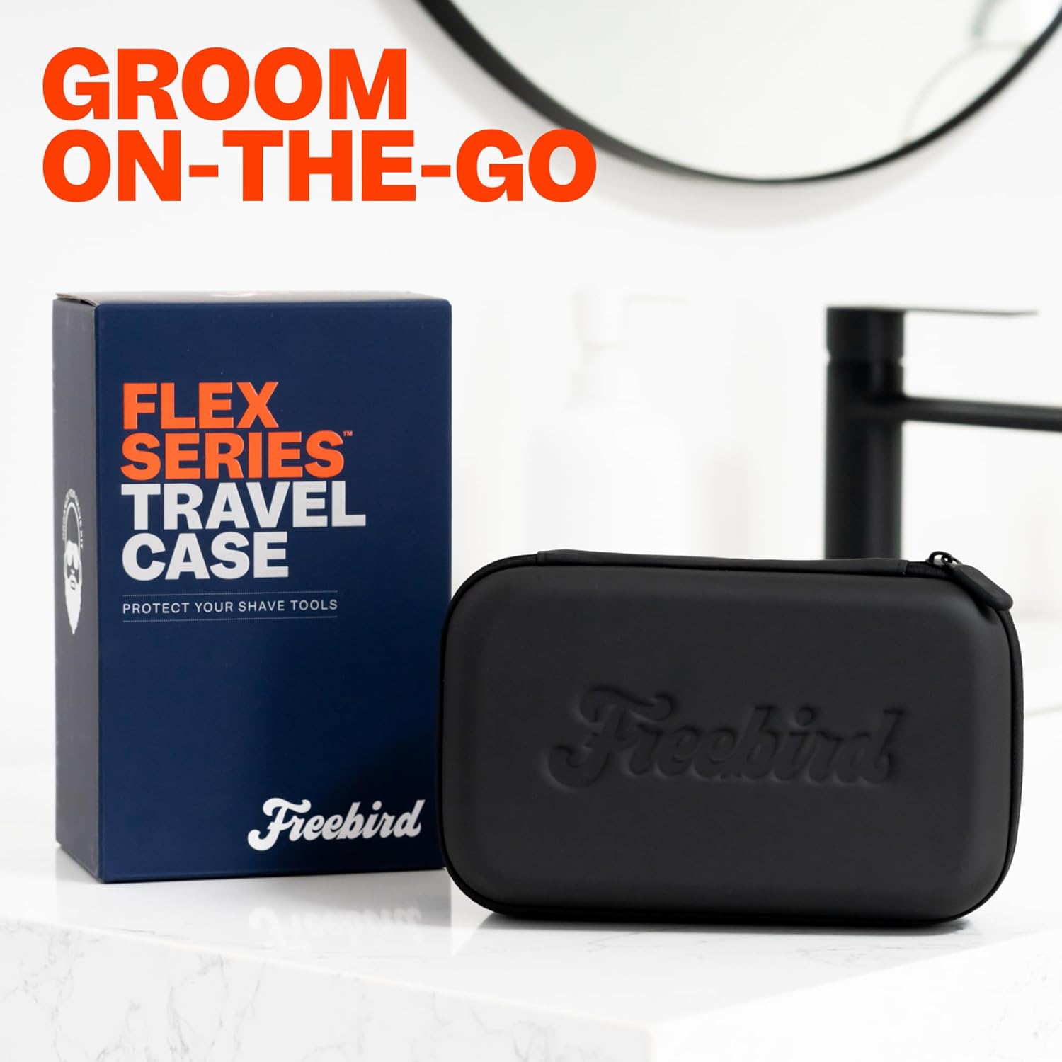 Freebird FlexSeries™ Travel Case and Blade - Premium Protection, Superior Precision Shaving, and Ultimate Convenience for Your FlexSeries Shaver - Ideal for Travel and Home Use