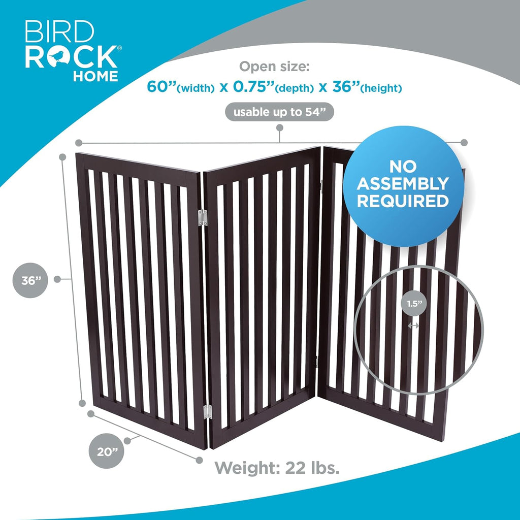 INTERNET' BES Do Gat Indoo Freestandin Pe Barrier Foldin Woo Do Fence Extr Wid Doorwa Pupp Gate Indoo Anima Privac Panel Woode Ca Fenc  Pane 36inch Espresso