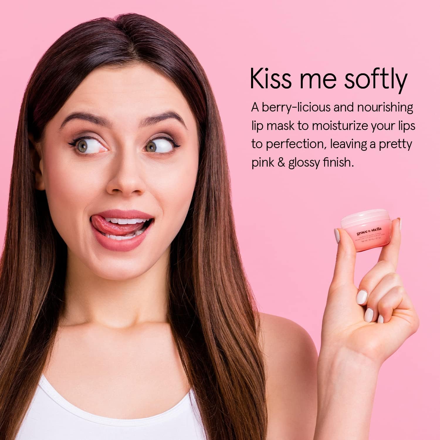 grace & stella Award Winning Lip Butter - Hydrating Lip Balm - Nourishing Lip Mask (1-pack) Travel Essentials, Travel Size Toiletries, Birthday Gifts for Women & Teens - Overnight Lip Repair - Vegan