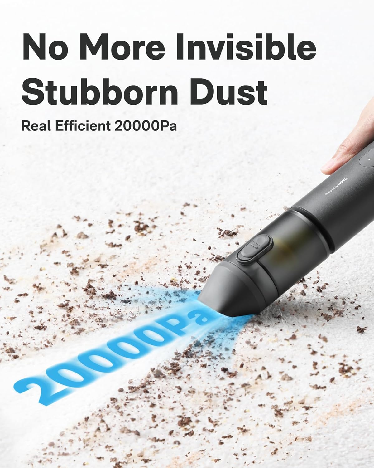 HOT Handhel Ca Vacuu Cleane Cordless 4-in- Portabl Min Vacuu wit 20000P Stron Suction Electri Compresse Ai Duste Blowe fo Car Desk Computer Keyboard Home Offic Cleaning