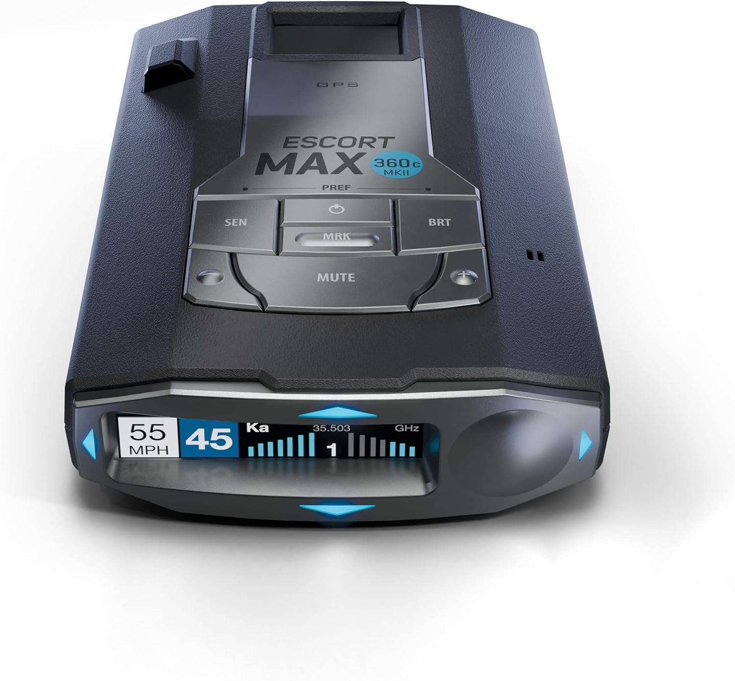 Escort MAX 360c MKII Laser Radar Detector - Dual-Band Wi-Fi and Bluetooth Enabled, 360¡ã Directional Arrows, Exceptional Range, Shared Alerts, Apple CarPlay and Android Auto Compatible, Black