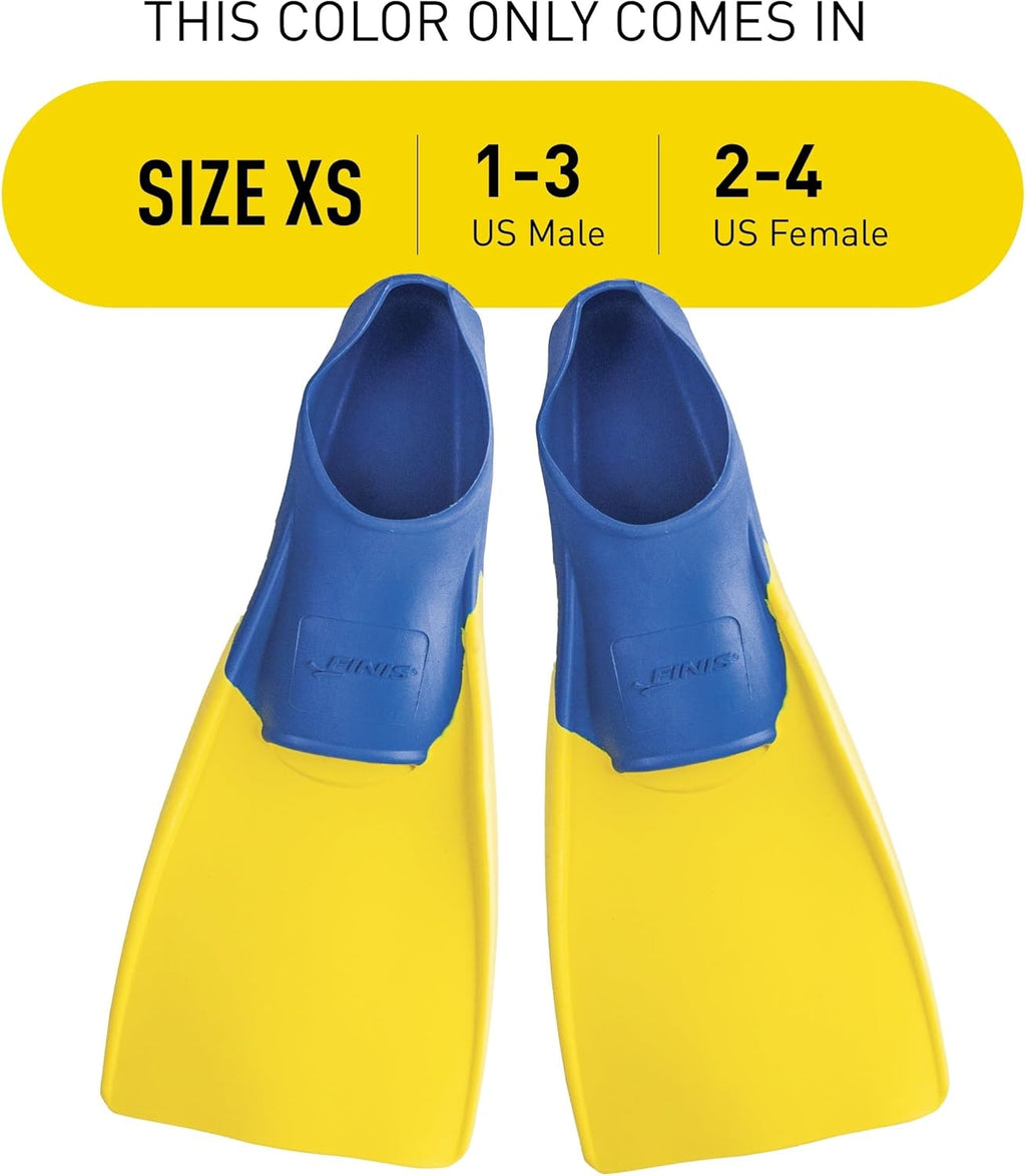 FINIS Long Floating Swim Fins - Training Fins for All Ages - Improves Kick Technique Body Position