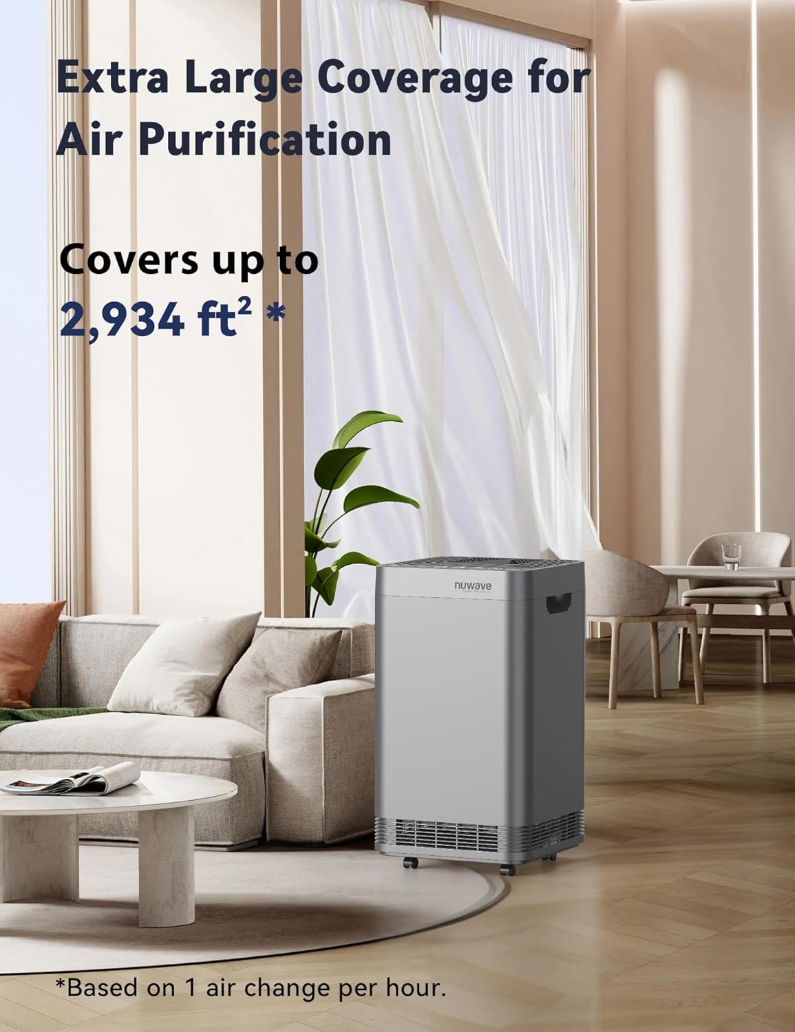 Whole House Air Purifiers, Oxypure Smart Air Purifier with 5 Stage Tower Structure Air Filter, Air Quality Odor Sensors, Sleep Mode for Bedroom, Remove 99.99% of Dust, Smoke, Pollen, Allergen