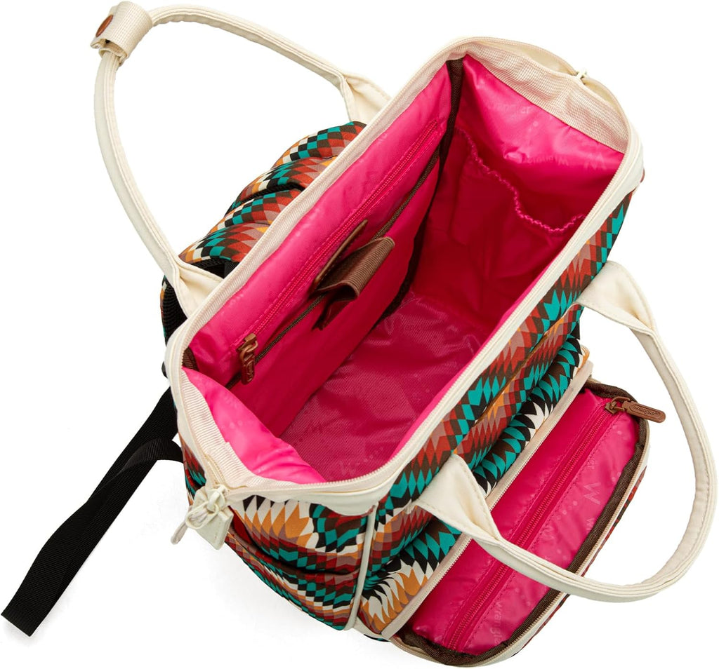 Wes Wrangle Azte Calli Diape Ba Backpac wit Strolle Strap Multifunctio Bab Trave Ba WG2211-9110TN