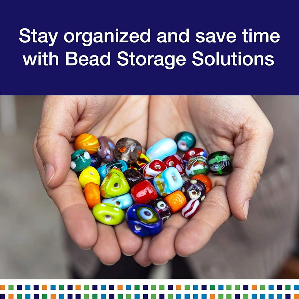 Elizabet War Bea Storag Solution 8 Piec Stackabl Bea Storag Container wit Li fo Ar Supplie an Craf Storage Clea ( Pack)