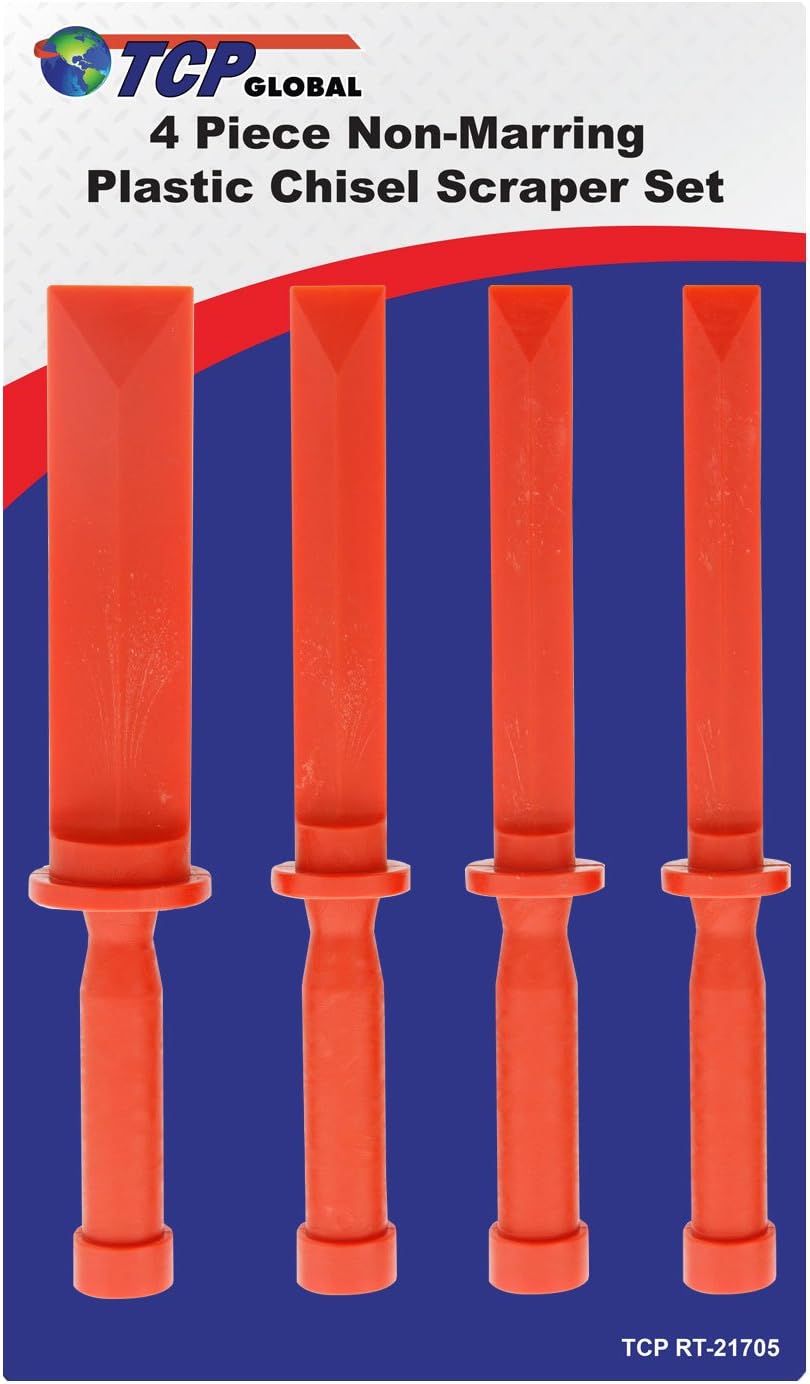 TC Globa Piec Non-Marrin Plasti Chise Scrape Se 3/4inch 7/8inch 1inch 1-1/2inc Wide Lengt 11inch