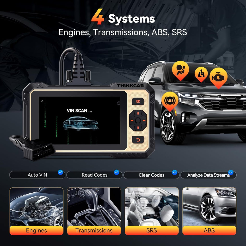 THINKCA THINKSCA 66 OBD Scanner,Ca Diagnosti Too wit Bidirectiona Activ Test,Ca Scanne Engin AB SR Transmission,Scanne fo Ca wit 1 Reset,CA F FC SGW,Lifetim Fre Update