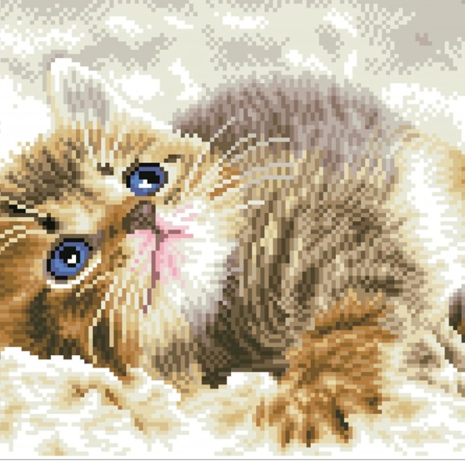 DIAMON DOT Bab Pi Ca Diamon Paintin Kit fo Adult Diamon Ar Kit Relaxin Creativ Craf Ki wit Dot Gem 12.2inchx16.1inch