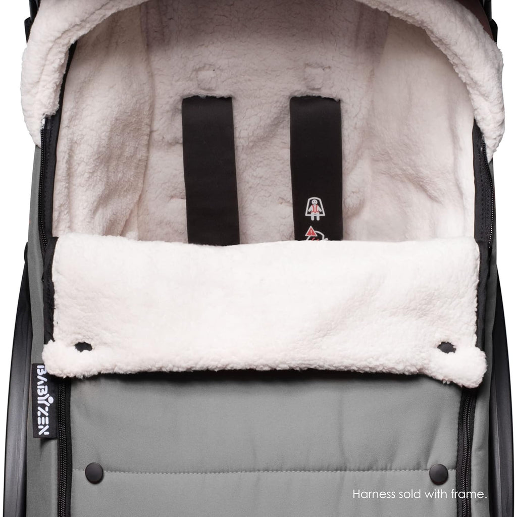 YOY Footmuff Gre Sherp Linin Fleec Hoo wit Drawstrin t Kee Bab War Include Carryin Ba Machin Washable