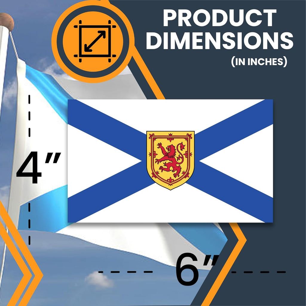 Magne M U Nov Scoti Fla Magnet 4x Inches Flexibl Magneti Decal Heav Dut Magne Viny fo Car Truck SUV Fridge Locker Canadia Provinc Souvenir Mad i USA