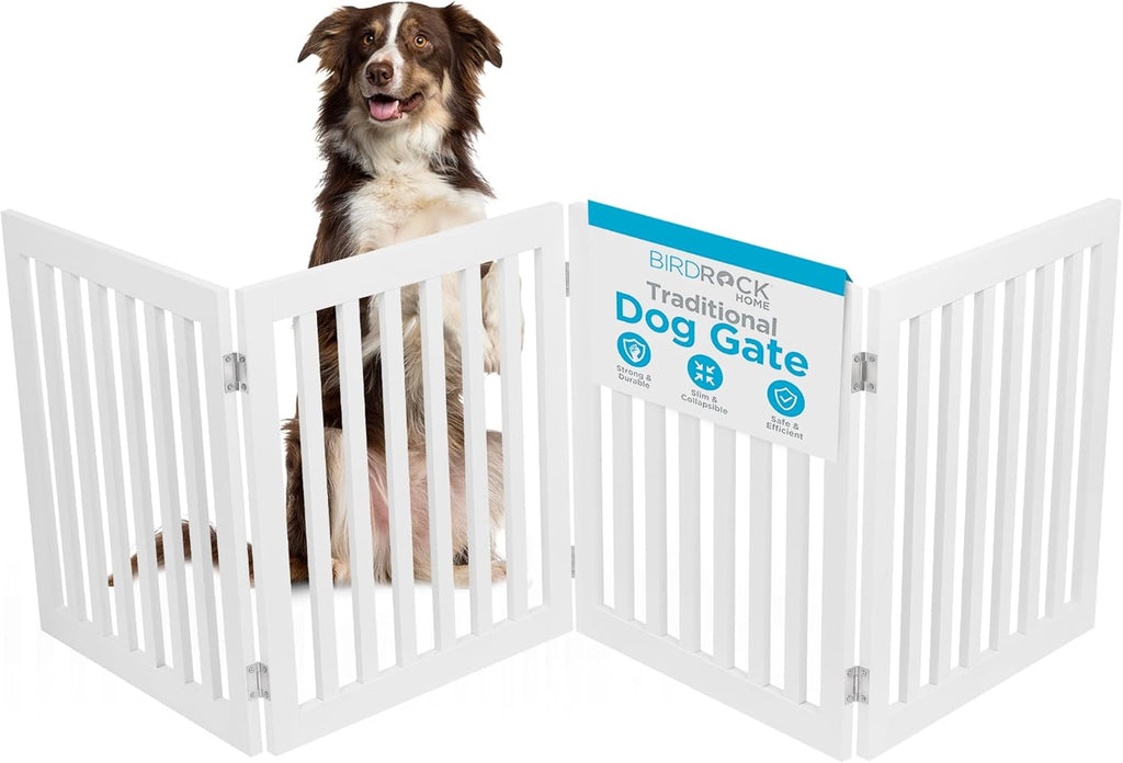INTERNET' BES Do Gat Indoo Freestandin Pe Barrier Foldin Woo Do Fence Extr Wid Doorwa Pupp Gate Indoo Anima Privac Panel Woode Ca Fenc  Pane 24inch White