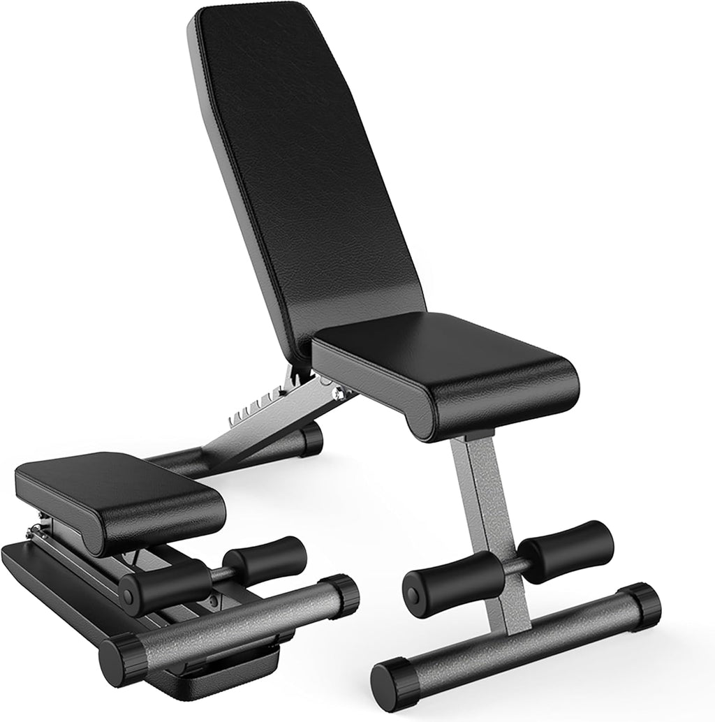 F Fine For 5-in- Weigh Bench Adjustabl Foldabl fo Benc Press Strengt Trainin an Ful Bod Workout Perfec fo Dumbbel Set o a Adjustabl Dumbbel Se i You Hom Gym