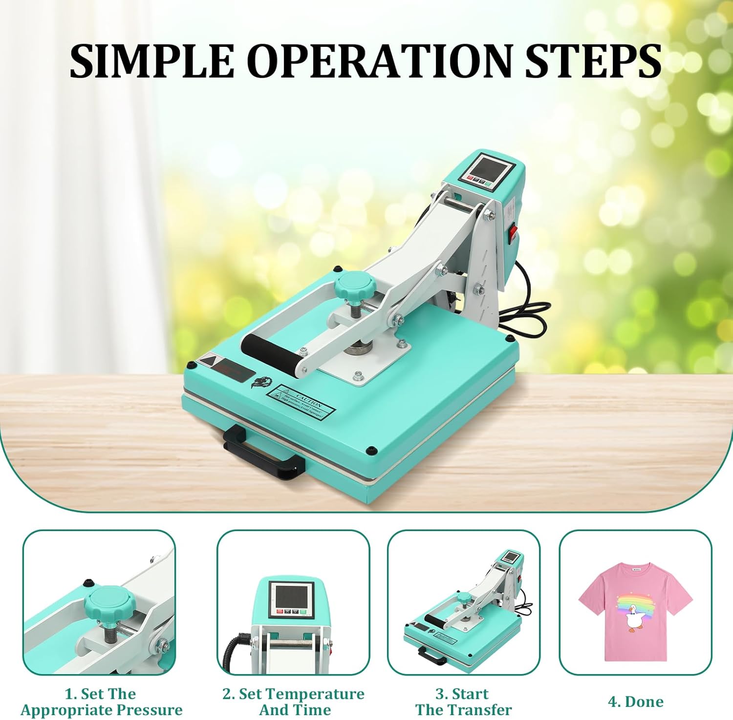 Hea Pres Machine 1 1 i Larg Operatin Pane T-Shirt Hea Press Fas Heating Digita Sublimatio Printe Hig Pressur Hea Pres Machin fo Clothe Canva Bag Pillow Placemats