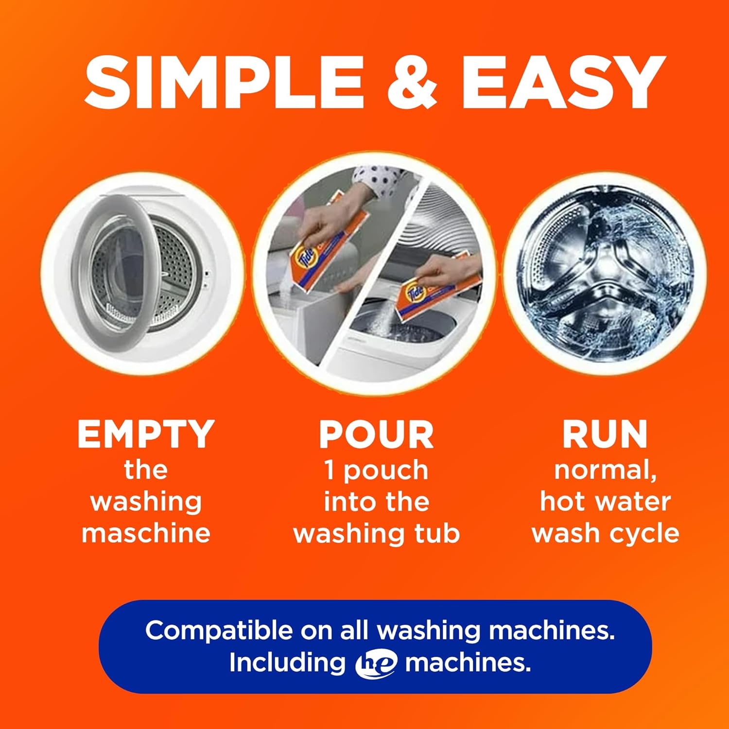 Washin Machin Cleane b Tide Washe Machin Cleane wit Ox fo Fron an To Loade Washe Machines Dee Cleanin Odo Eliminator Mont Supply