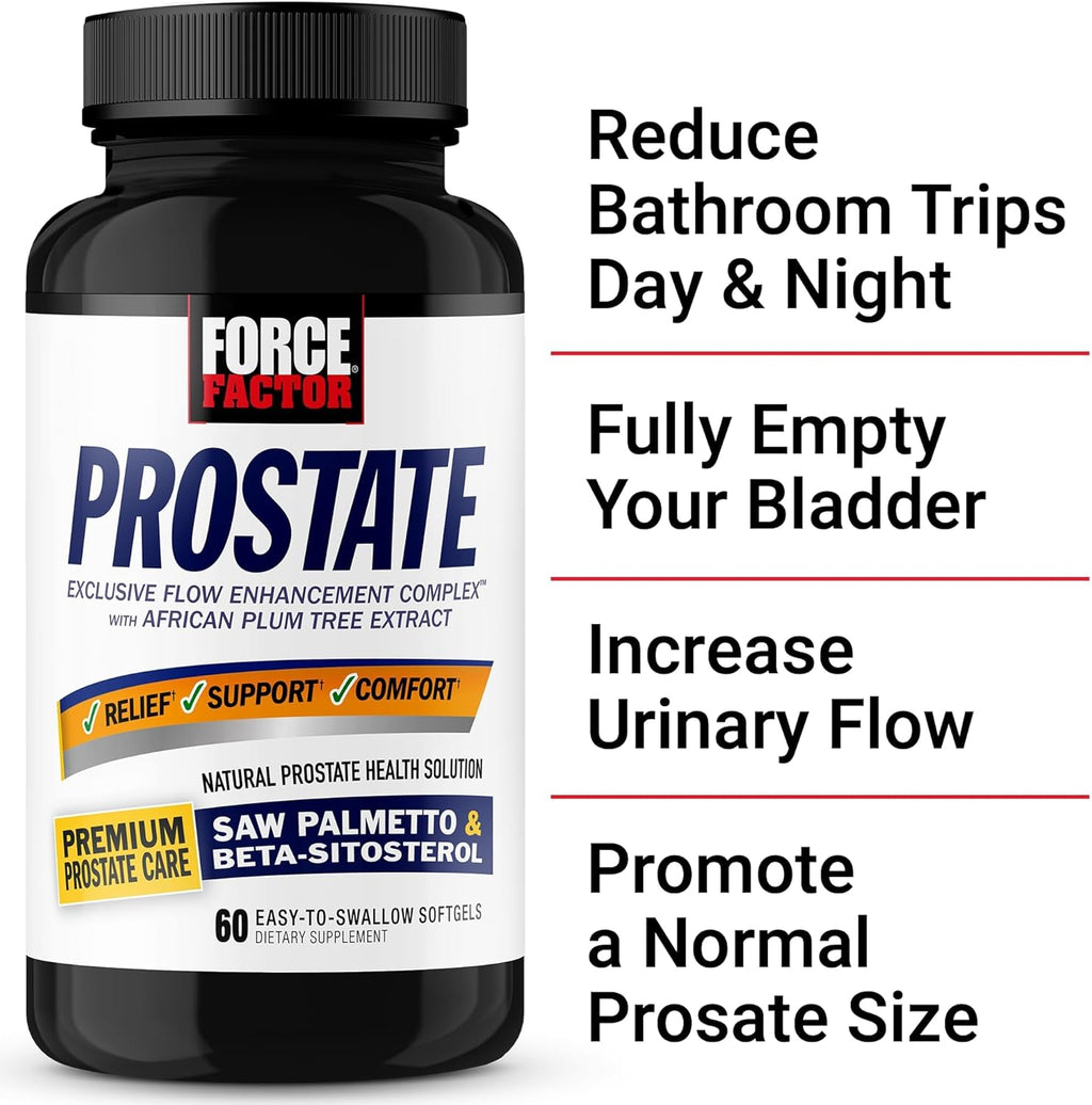 Forc Facto Prostat Sa Palmett an Bet Sitostero Supplemen fo Men Prostat Health/Siz Support Urinar Relief Bladde Control Reduc Nighttim Urination 6 Softgels