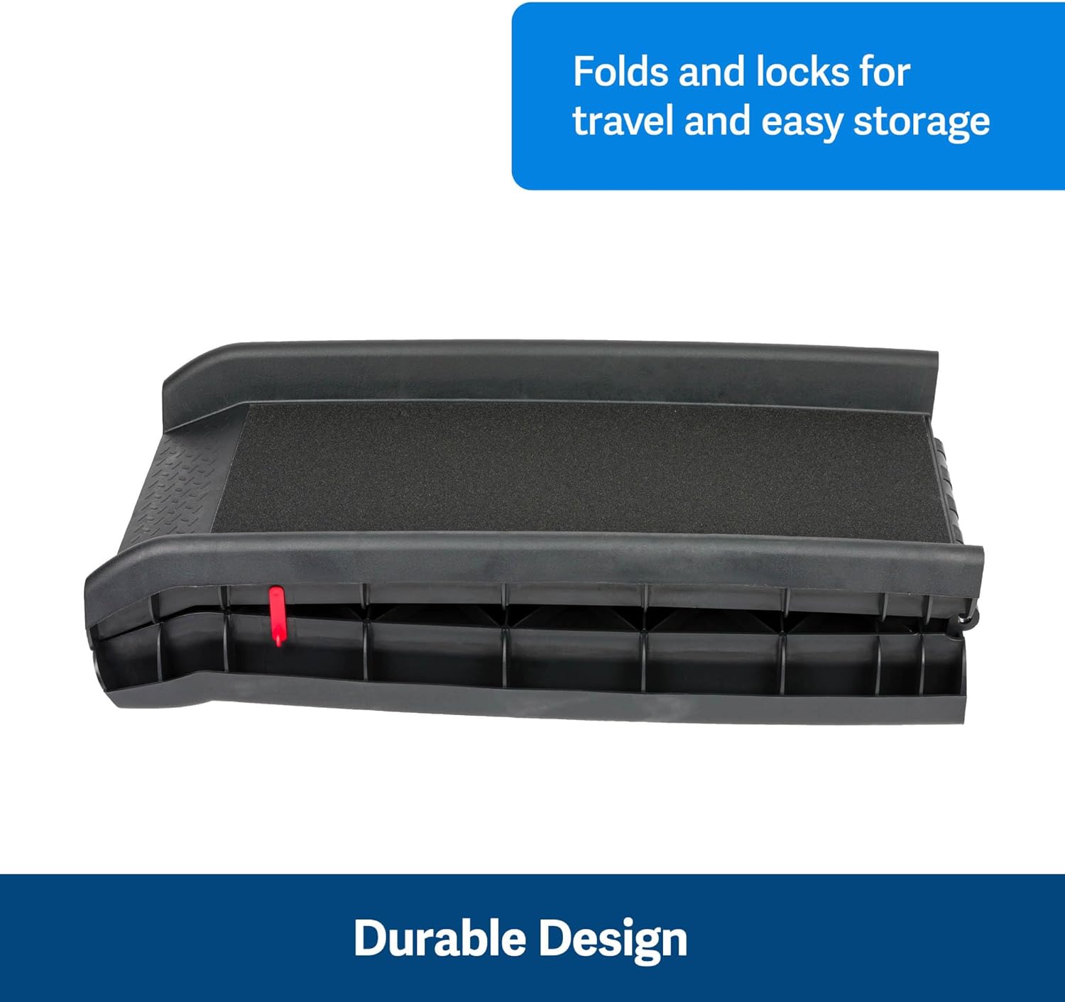 PetSaf Happ Rid Foldin Do Ram SU Compatibl Lightweigh Pe Ram wit Hig Tractio Walkin Surfac Join Strai Protectio Secur Foldabl Desig fo Compac Storage