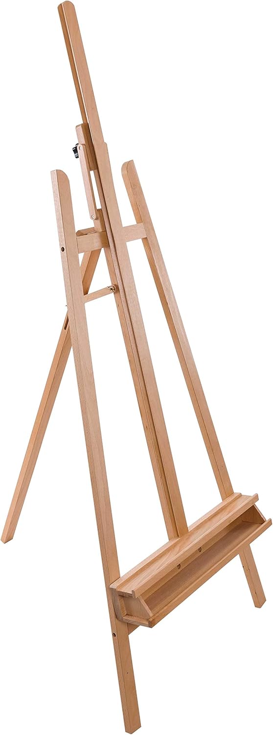 U.S Ar Suppl 64inc t 89inc Sunse Mediu A-Fram Woo Easel Lyr Styl Studi Ease Woode Artist Floo Stand Sturdy Adjustabl Heigh t 48inc Canva Painting Drawing Sig Display