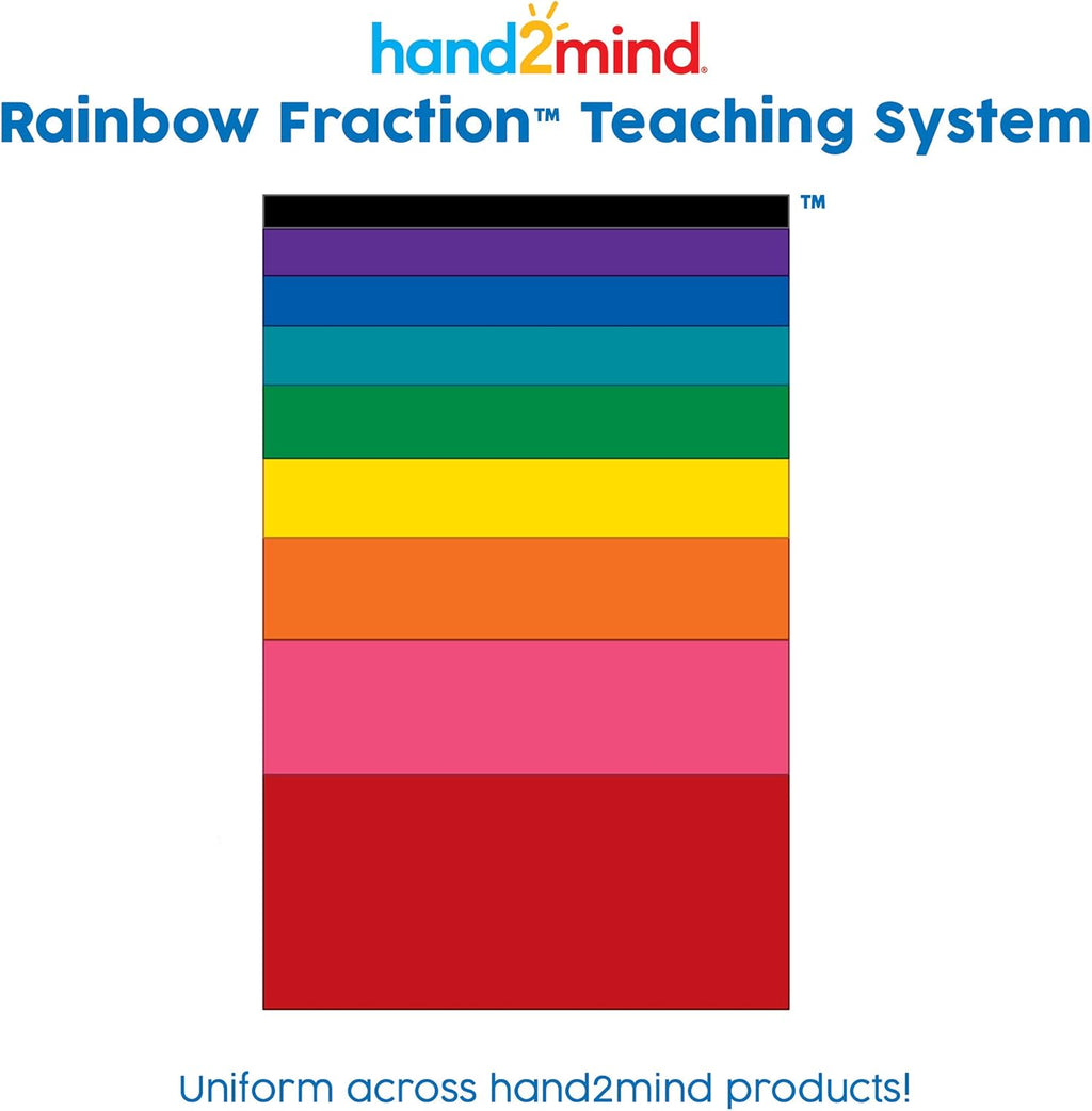 hand2min Rainbo Fractio Towe Cubes Fractio Equivalency Montessor Mat Block Material fo Kids Mat Manipulative 4t Grade Elementar Teache Mus Have (Se o 51)