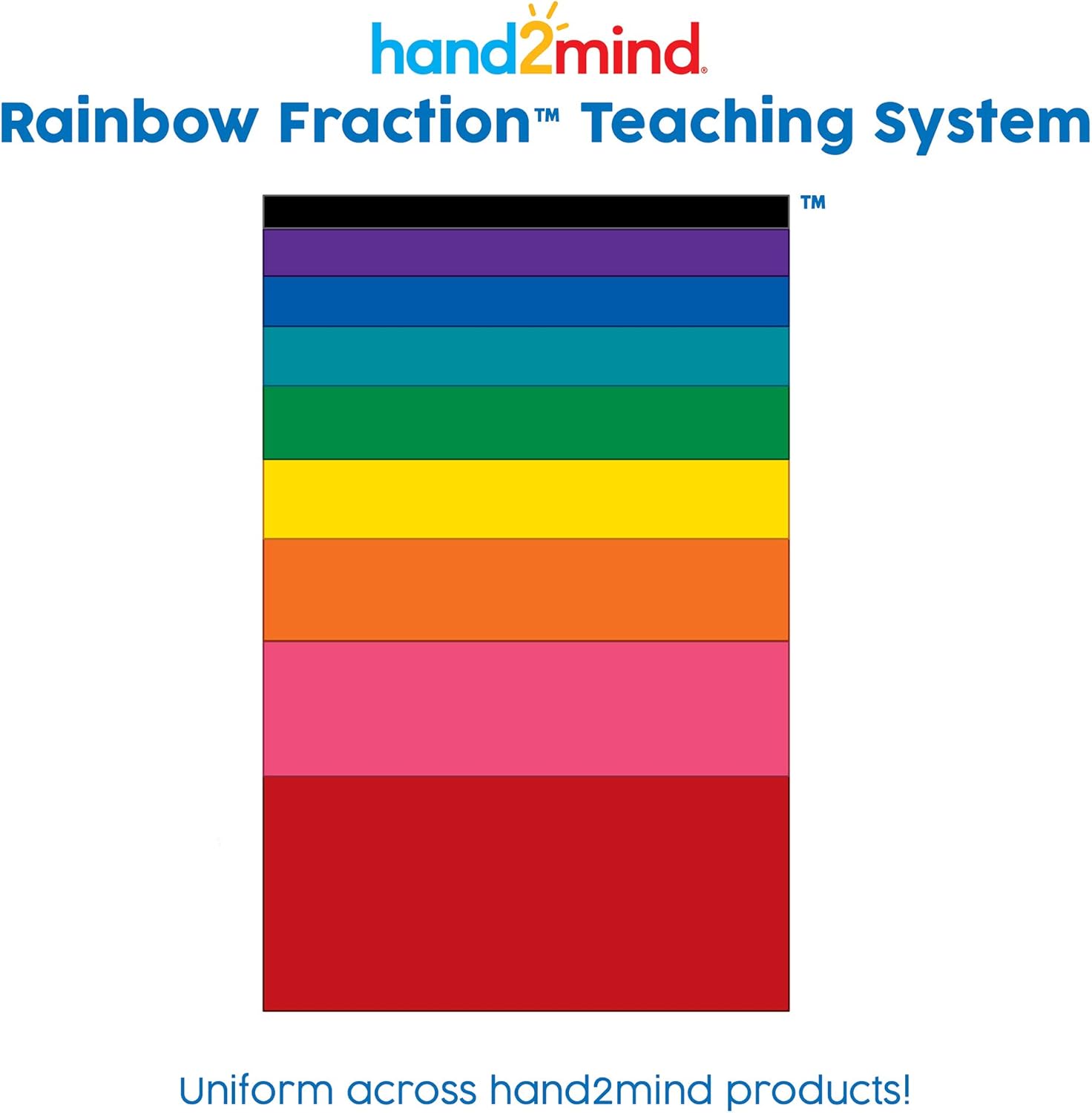 hand2min Rainbo Fractio Towe Cubes Fractio Equivalency Montessor Mat Block Material fo Kids Mat Manipulative 4t Grade Elementar Teache Mus Have (Se o 51)
