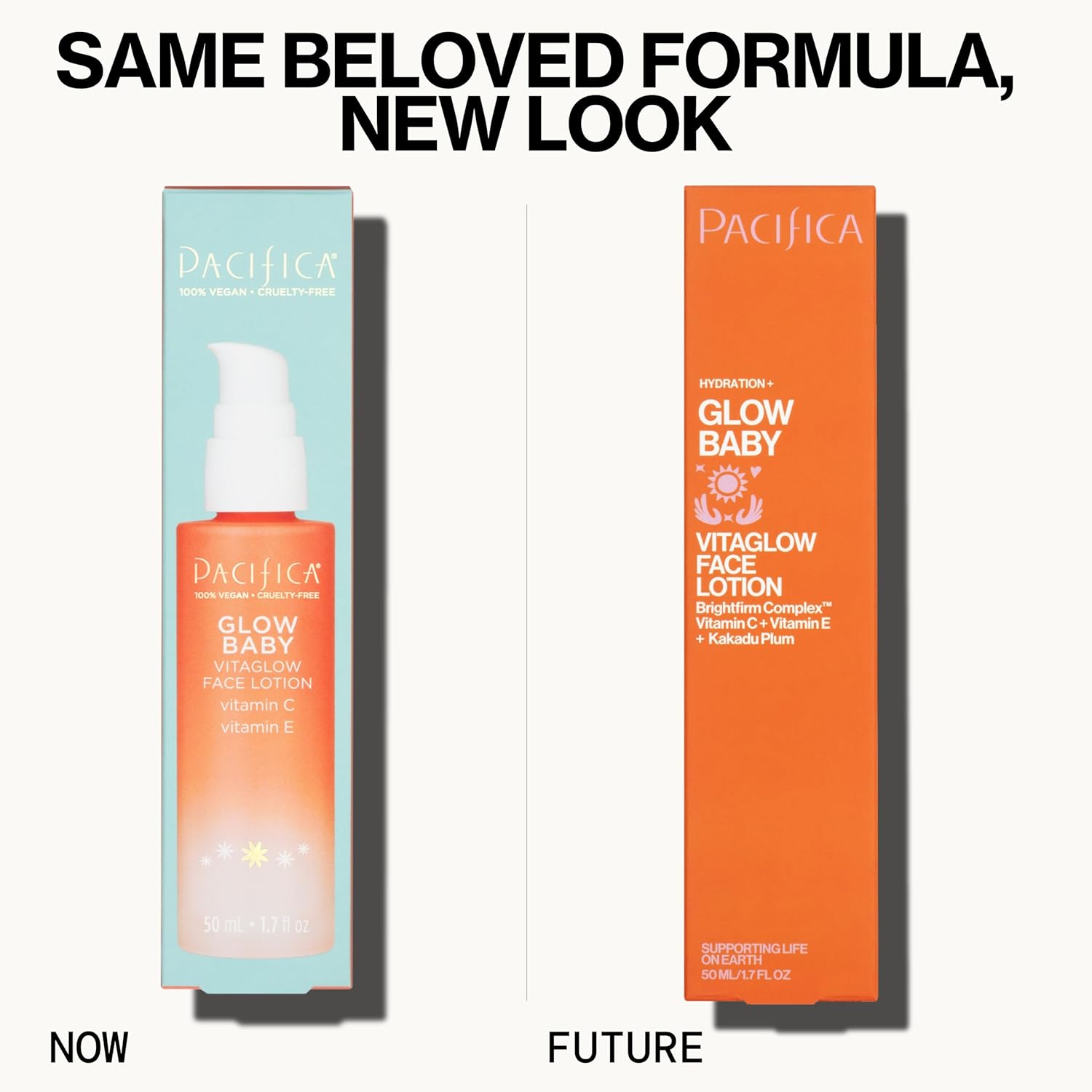 Pacific Beaut Glo Bab VitaGlo Fac Lotio an Brightenin Fac Was Set Skincare Vitami an E AHA Exfoliator Cleanser Hydrating Moisturizer Vegan 1. f o an f o (Se o 2)