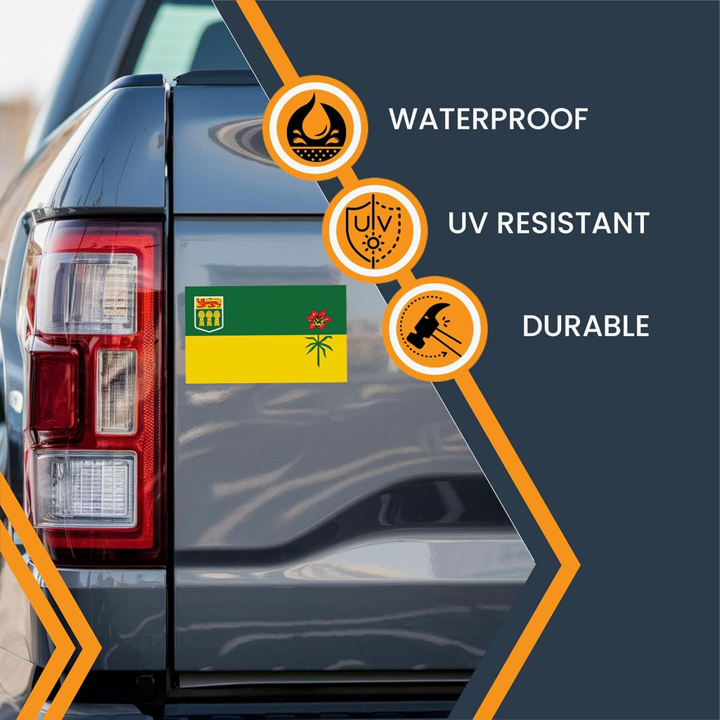Magne M U Saskatchewa Fla Magnet 4x Inches Flexibl Magneti Decal Heav Dut Magne Viny fo Car Truck SUV Fridge Locker Canadia Provinc Souvenir Mad i USA