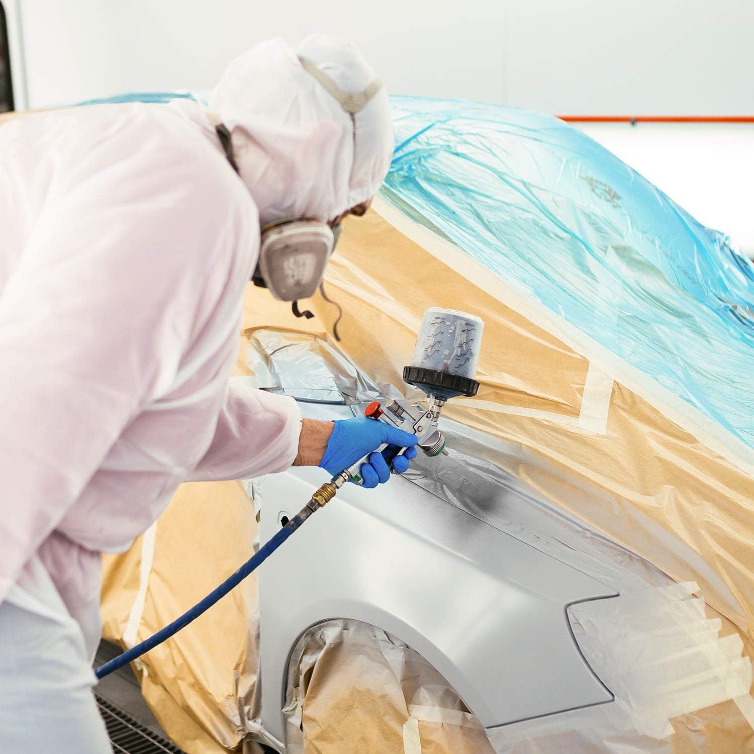 Custom Shop - White Epoxy Primer/Sealer 2.1 VOC (1/2 Gallon Kit) Anti-Corrosive DTM High-Performance Primer for Automotive and Industrial use Kit = 1 Qt. Epoxy Primer +1 Qt. of Epoxy HDR.(1-1 Mix)