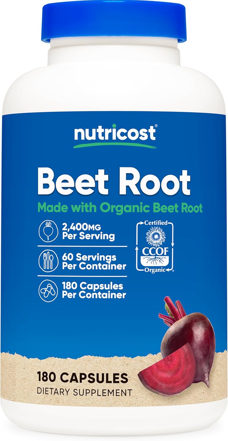 Nutricos Bee Roo 2400mg 18 Capsule CCO Certifie Mad wit Organi Bee Root Superfood 6 Servings