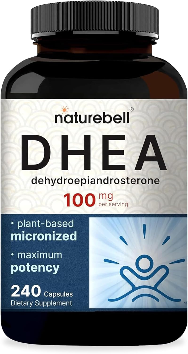 NatureBel DHE 100mg 24 Capsule Ma Strength Micronize Grad fo Bette Absorptio Support Energ Level Metabolism an Health Agin fo Me an Wome Non-GMO Mad i U.S.A