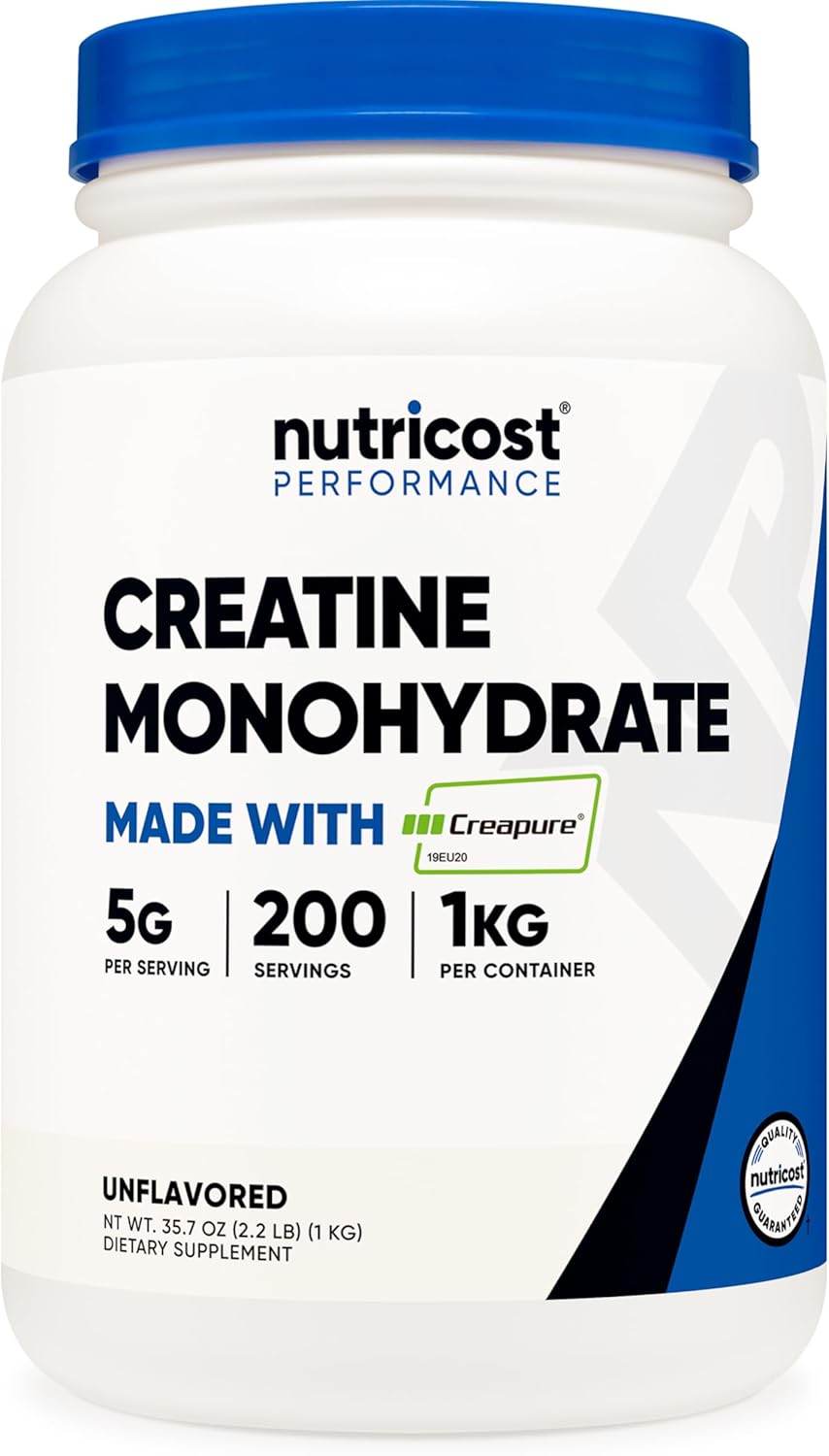 Nutricost Creapure Creatine Monohydrate Powder 1KG