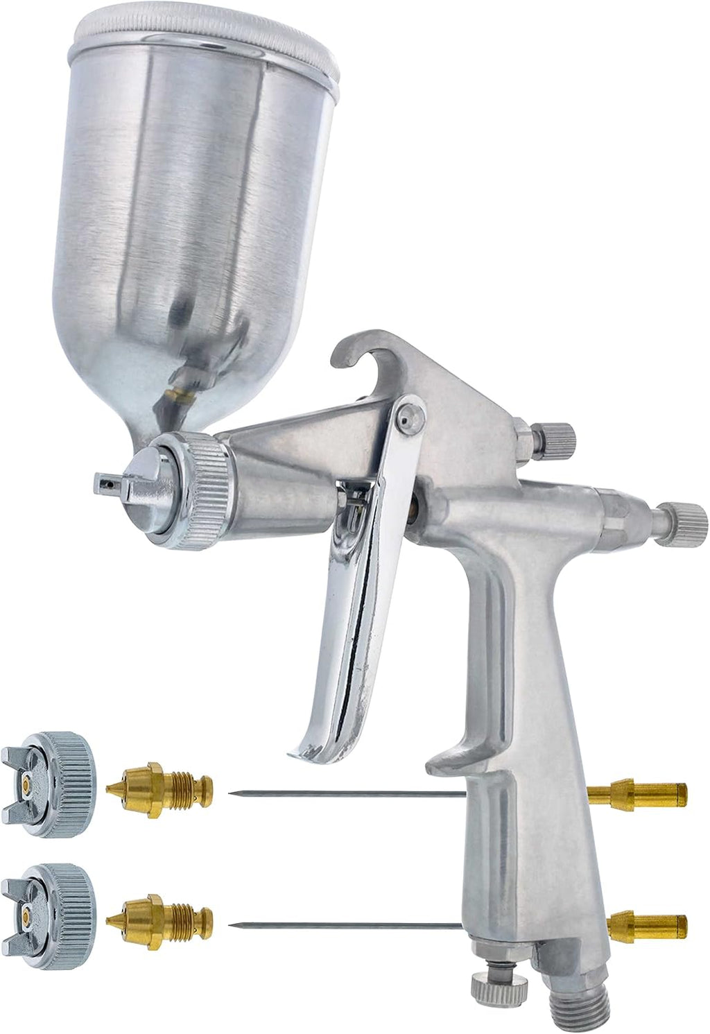 TC Globa Min Gravit Fee Spra Gu wit .8mm .5m 1.0m Needl Nozzl Set Sid Mounte Rotatin Cup