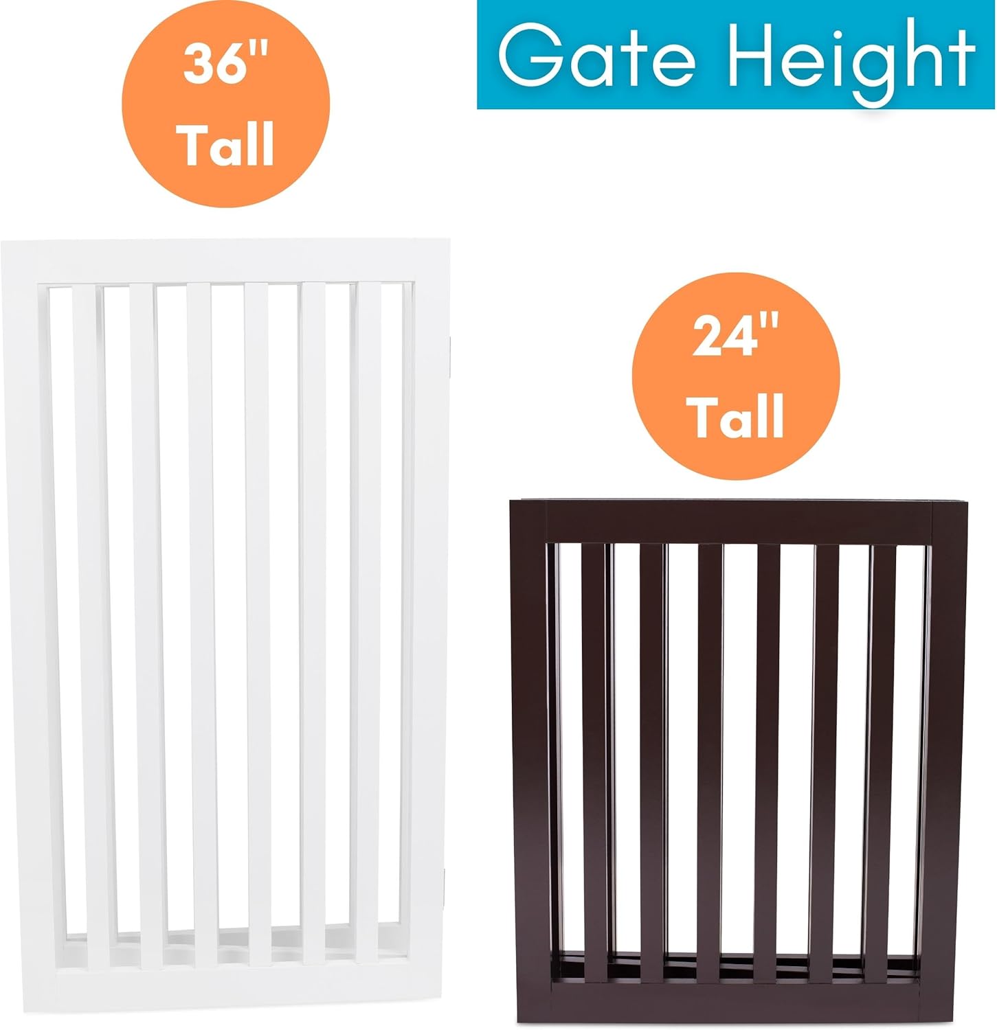INTERNET' BES Do Gat Indoo Freestandin Pe Barrier Foldin Woo Do Fence Extr Wid Doorwa Pupp Gate Indoo Anima Privac Panel Woode Ca Fenc  Pane 36inch White