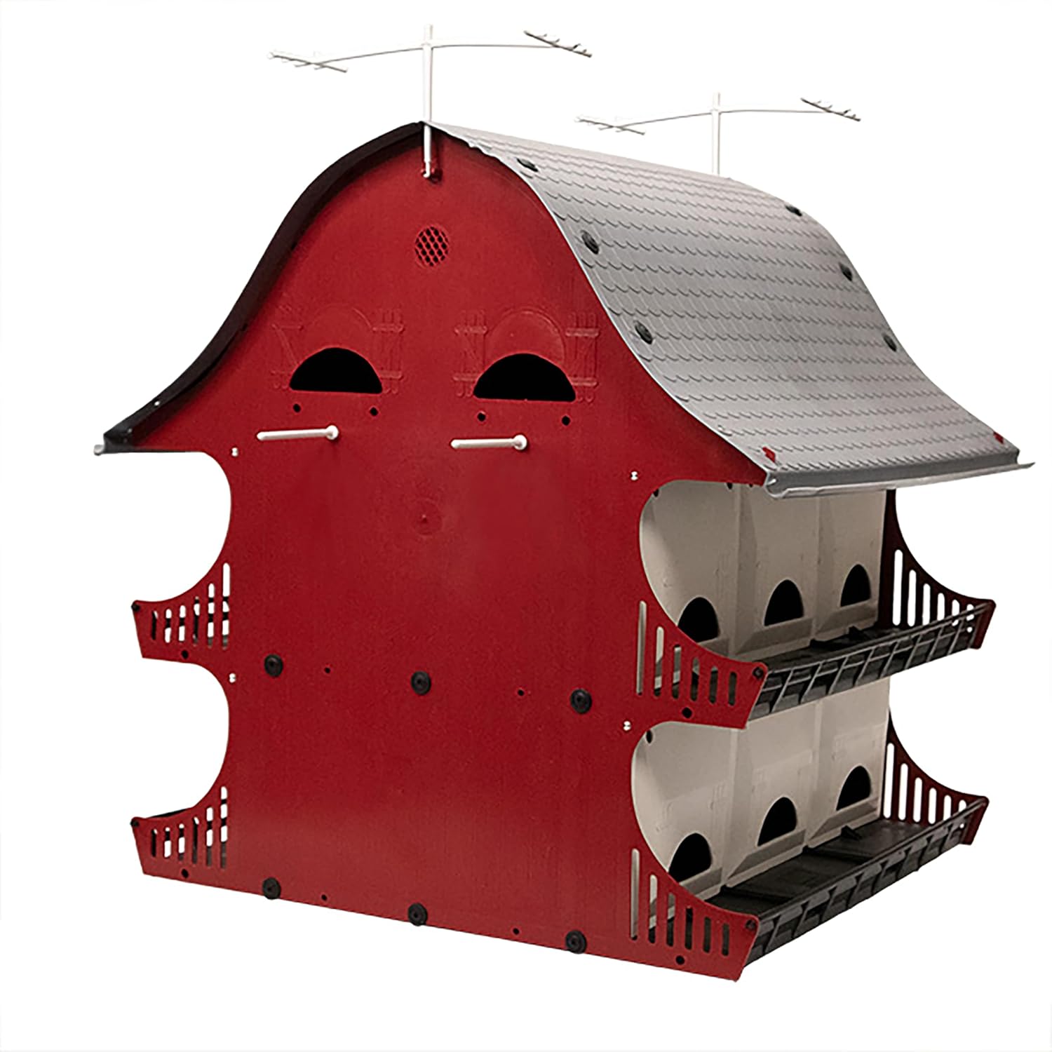 1 Famil Purpl Marti Barn Durabl Polypropylen Plastic Eas Assembly Fit S& Telescopin Pole Maintenance-Free Perfec fo Countr Home Farms