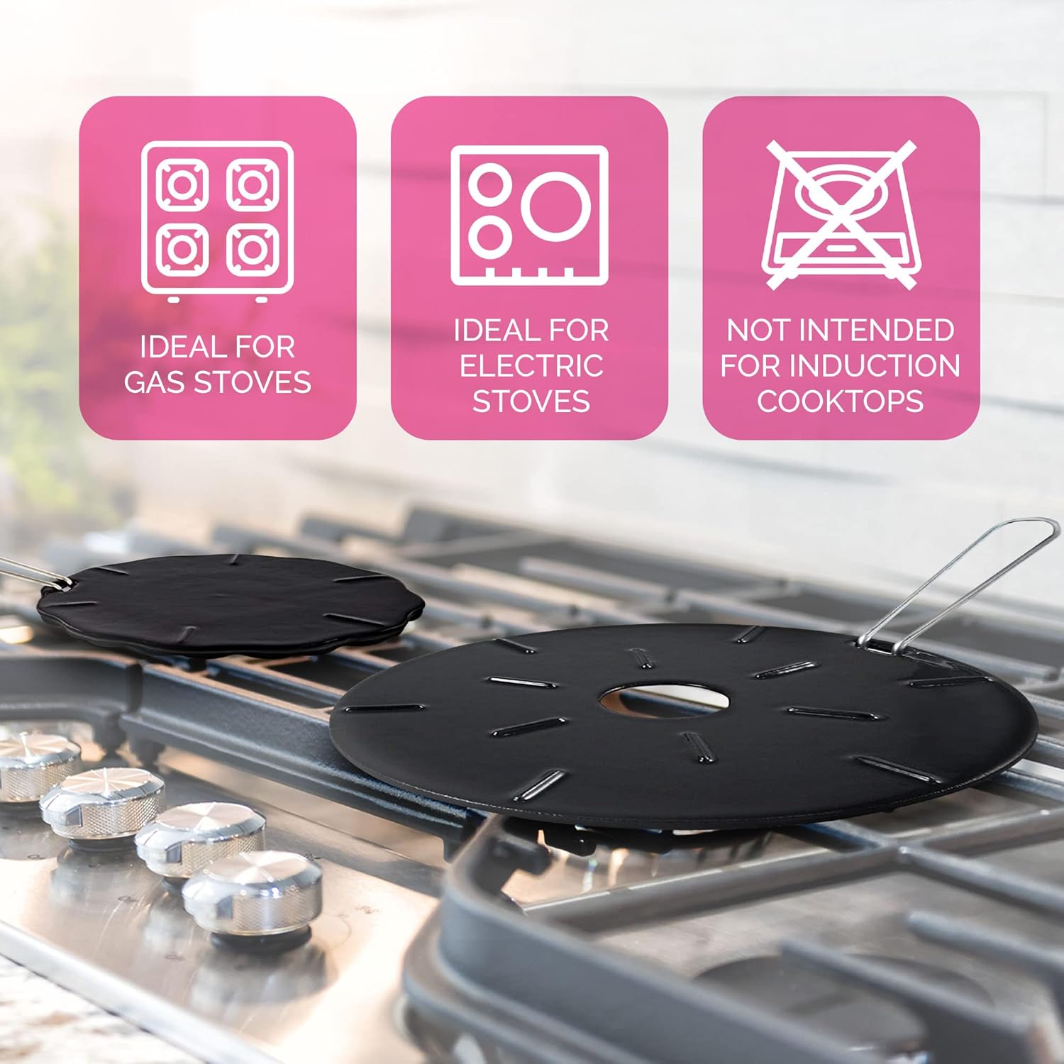 Cas Iro Hea Diffuse fo Ga Stov  Size Include 8.2 an 6.7 Inc Hea Diffuser fo Electri Stov Ga Hea Plat Cas Iro Simme Plat fo Ga Burners