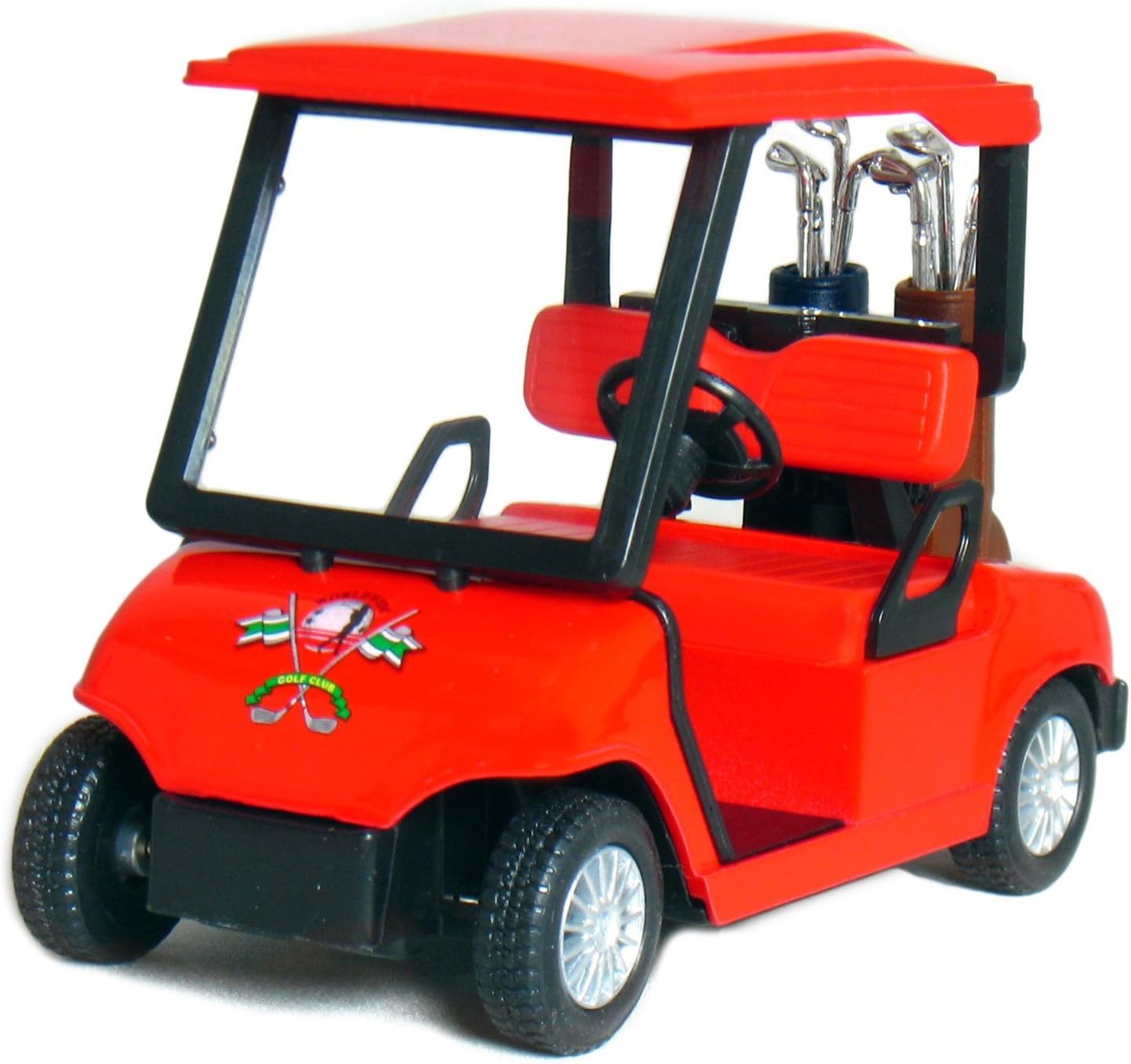 KiNSFUN Golf Cart 4?inch Die Cast Metal Model Pullback Action Toy