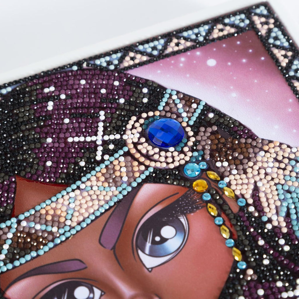 DIAMON DOT India Gir wit Wol Diamon Paintin Kit fo Adult Diamon Ar Kit Relaxin Creativ Craf Ki wit Dot Gem 15.8x11.8