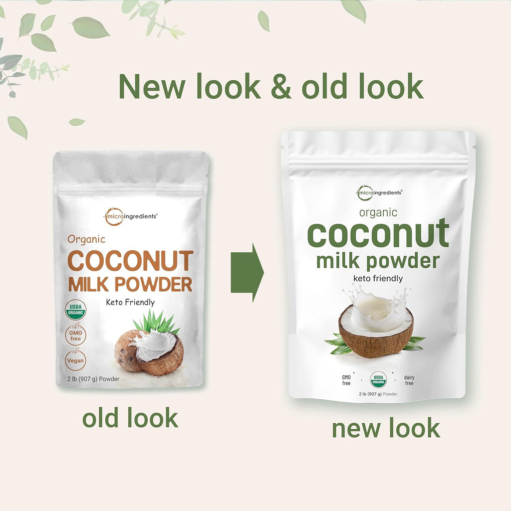 Micr Ingredient Organi Coconu Mil Powder L Plant-Base Creame fo Coffee Te Smoothie Pur Ric i MC Non-GMO Gluten-Free Ket Pale Friendly