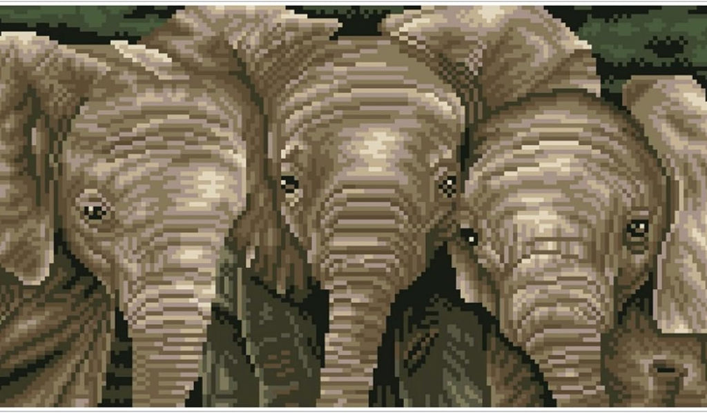 DIAMON DOT Trun Cal Elephan Diamon Paintin Kit fo Adult Diamon Ar Kit Relaxin Creativ Craf Ki wit Dot Gem 10.4inchx18.3inch